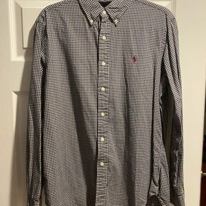 Ralph Lauren checkered earth tone button down